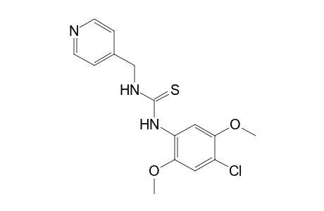 1-(4-chloro-2,5-dimethoxyphenyl)-3-[(4-pyridyl)methyl]-2-thiourea
