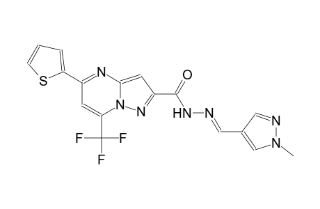 N'-[(E)-(1-methyl-1H-pyrazol-4-yl)methylidene]-5-(2-thienyl)-7-(trifluoromethyl)pyrazolo[1,5-a]pyrimidine-2-carbohydrazide