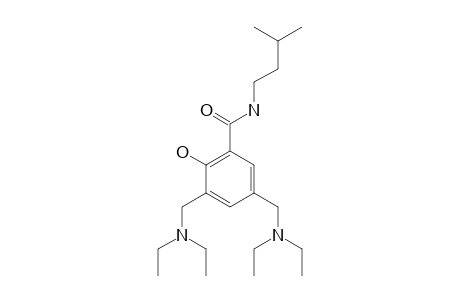 3,5-BIS-DIETHYLAMINOMETHYL-2-HYDROXY-N-(3-METHYL-BUTYL)-BENZAMIDE