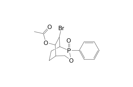 6-Oxa-7-phosphabicyclo[3.2.2]nonan-8-ol, 9-bromo-7-phenyl-, acetate, 7-oxide, (endo-8,exo-9)-