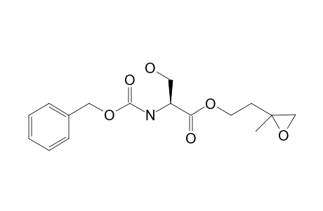 (2S)-2-Benzyloxycarbonylamino-3-hydroxypropionic acid 2-(2-methhyloxiranyl)ethyl ester