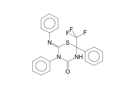 2-TRIFLUOROMETHYL-2,5-DIPHENYL-6-PHENYLIMINO-2H-3,4-DIHYDRO-1,3,5-THIADIAZIN-4-ONE