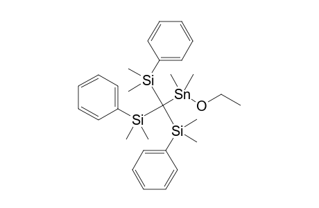 (Ethoxydimethyl)-{tris[dimethyl(phenyl)silyl]methyl}-stannane