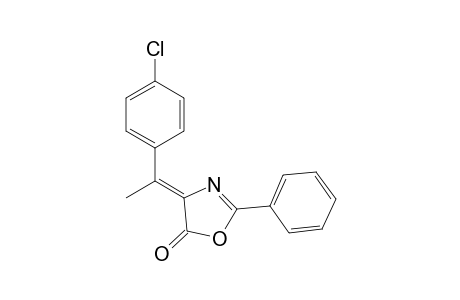 cis-4-(p-CHLORO-alpha-METHYLBENZYLIDENE)-2-PHENYL-2-OXAZOLIN-5-ONE