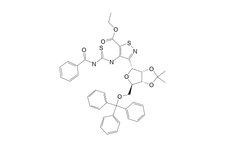 ETHYL-4-[(BENZOYLTHIOCARBAMOYL)-AMINO]-3-(2,3-O-ISOPROPYLIDENE-5-O-TRITYL-D-RIBOFURANOSYL)-ISOTHIAZOLE-5-CARBOXYLATE