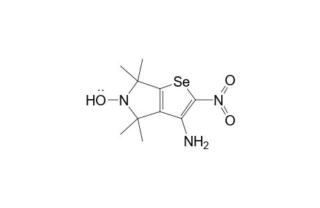 3-Amino-4,4,6,6-tetramethyl-2-nitro-5,6-dihydro-4H-selenolo[2,3-c]pyrrol-5-yloxyl Radical