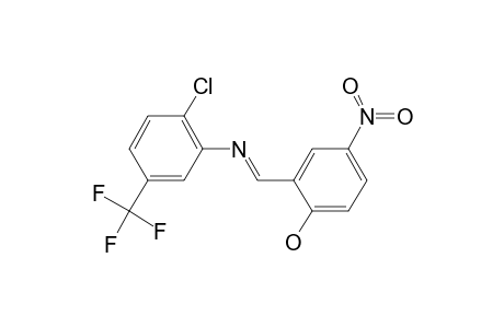 2-((E)-([2-Chloro-5-(trifluoromethyl)phenyl]imino)methyl)-4-nitrophenol