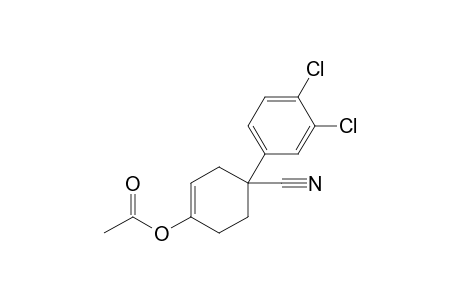 4-Cyano-4-(3',4'-dichlorophenyl)cyclohex-1-enyl acetate