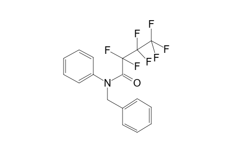 N-Benzylaniline, N-heptafluorobutyryl-