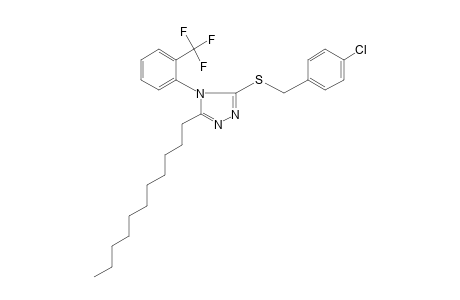 3-[(p-chlorobenzyl)thio]-4-(alpha,alpha,alpha-trifluoro-o-tolyl)-5-undecyl-4H-1,2,4-triazole