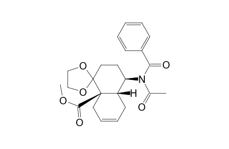 Spiro[1,3-dioxolane-2,1'(8'aH)-naphthalene]-8'a-carboxylic acid, 4'-(acetylbenzoylamino)-2',3',4',4'a,5',8'-hexahydro-, methyl ester, [4'R-(4'.alpha.,4'a.alpha.,8'a.alpha.)]-