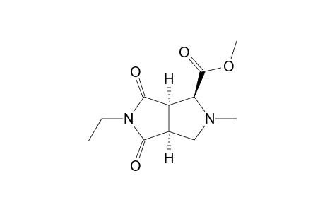 METHYL-(1S*,5R*,6S*)-3-ETHYL-7-METHYL-2,4-DIOXO-3,7-DIAZABICYCLO-[3.3.0]-OCTANE-6-CARBOXYLATE