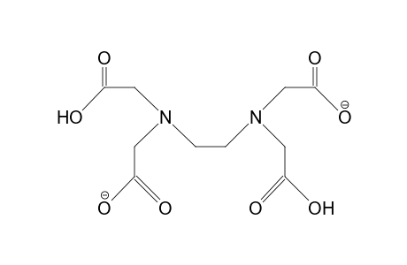 Ethylenediaminetetraacetic acid, dianion; ethylenedinitrilotetraacetic acid, dianion; glycine, N,N'-1,2-ethanediylbis[N-(carboxymethyl)-, disodium salt; tetraacetic acid, ethylendinitrilo-, disodium salt, * 2 H2O; titriplex iii