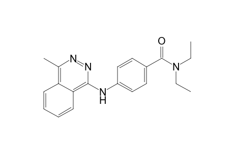 N,N-diethyl-4-[(4-methyl-1-phthalazinyl)amino]benzamide