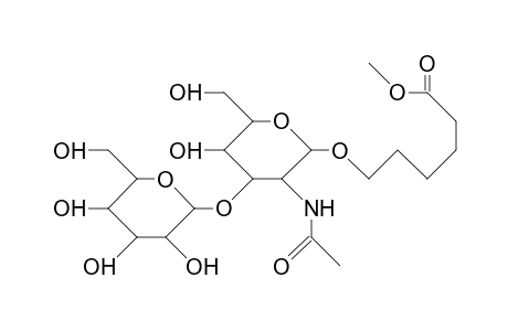 (5-Methoxycarbonyl-pentyl) .beta.-D-galactopyranosyl-(1->3)-2-acetamido-2-deoxy.beta.-D-galactopyranoside