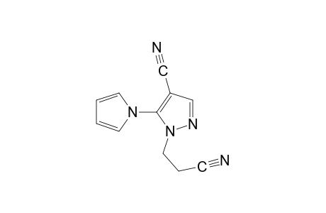 4-cyano-5-(pyrrol-1-yl)pyrazole-1-propionitrile