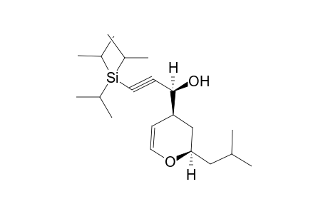 (1S)-1-[(2R,4S)-2-(2-methylpropyl)-3,4-dihydro-2H-pyran-4-yl]-3-tri(propan-2-yl)silyl-2-propyn-1-ol