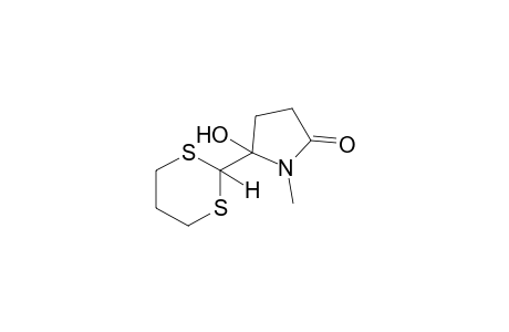 5-(m-dithian-2-yl)-5-hydroxy-1-methyl-2-pyrrolidinone