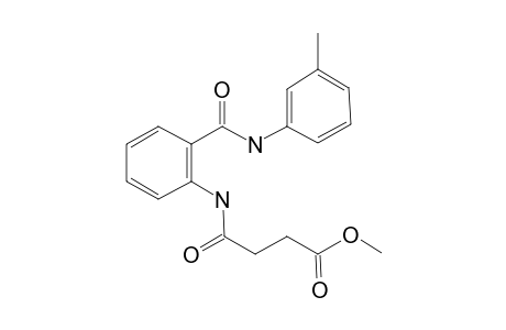 Succinamic acid, N-(2-m-tolylcarbamoylphenyl)-, methyl ester