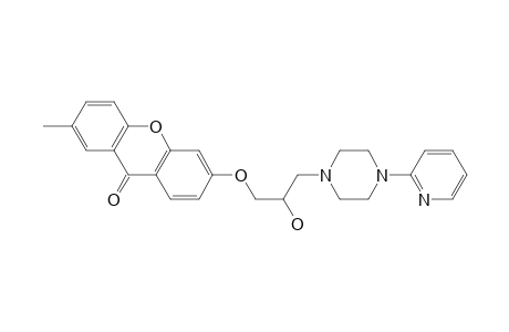 6-(2-Hydroxy-3-(4-(pyridin-2-yl)piperazin-1-yl)propoxy)-2-methyl-9H-xanthen-9-one