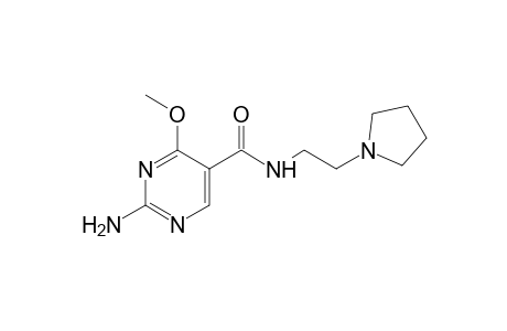 2-amino-4-methoxy-N-[2-(1-pyrrolidinyl)ethyl]-5-pyrimidinecarboxamide