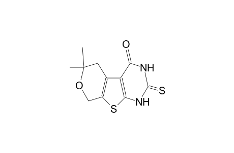 6,6-dimethyl-2-thioxo-1,2,3,4,5,6-hexahydro-8H-pyrano[4',3':4,5]thieno[2,3-d]pyrimidin-4-one