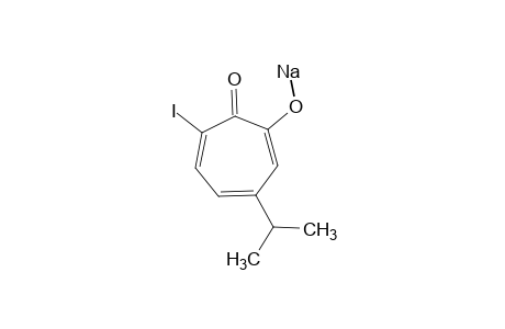 2-hydroxy-7-iodo-4-isopropyl-2,4,6-cycloheptatrien-1-one, sodium salt