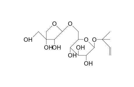 2-Methyl-3-butene-2-ol-2-O-B-apiofuranosyl(1-6)-B-glucopyranoside