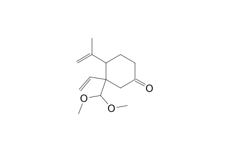 Cyclohexanone, 3-ethenyl-3-[(methoxymethoxy)methyl]-4-(1-methylethenyl)-, cis-(.+-.)-