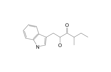 1-(1H-indol-3-yl)-4-methyl-2-oxidanyl-hexan-3-one