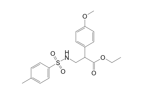 Ethyl 3-[(p-tolylsulfonyl)amino]-2-(4'-methoxyphenyl)propanoate