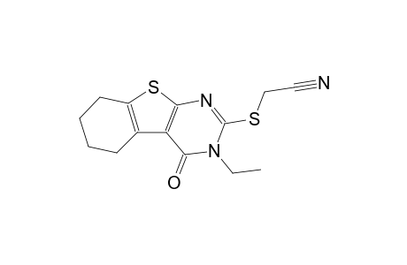 [(3-ethyl-4-oxo-3,4,5,6,7,8-hexahydro[1]benzothieno[2,3-d]pyrimidin-2-yl)sulfanyl]acetonitrile