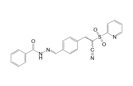 benzoic acid, {p-{2-cyano-2-[(2-pyridyl)sulfonyl]vinyl}benzylidene}hydrazide