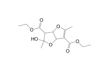 Diethyl-3a,5,6,6a-tetrahydro-5-hydroxy-2,5-dimethyl-furo-[3,2-B]-furan-3,6-dicarboxylate