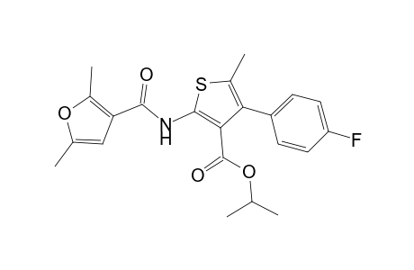 Isopropyl 2-[(2,5-dimethyl-3-furoyl)amino]-4-(4-fluorophenyl)-5-methyl-3-thiophenecarboxylate