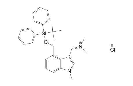 [(4'-TERT.-BUTYLDIPHENYLSILYLOXYMETHYL-1'-METHYLINDOL-3'-YL)-METHYLENE]-DIMETHYL-AMMONIUM-CHLORIDE