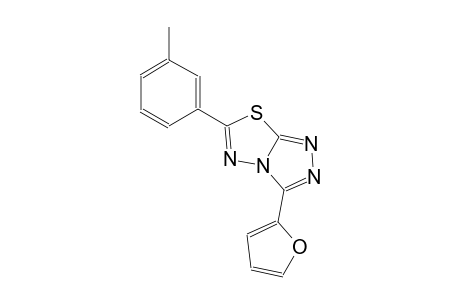 3-(2-furyl)-6-(3-methylphenyl)[1,2,4]triazolo[3,4-b][1,3,4]thiadiazole