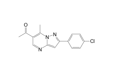2-(p-chlorophenyl)-7-methylpyrazolo[1,5-a]pyrimidin-6-yl methyl ketone
