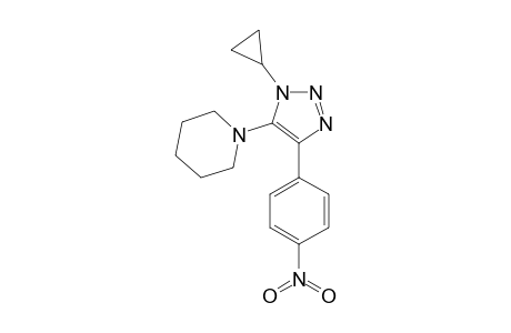 1-cyclopropyl-4-(p-nitrophenyl)-5-piperidino-1H-1,2,3-triazole