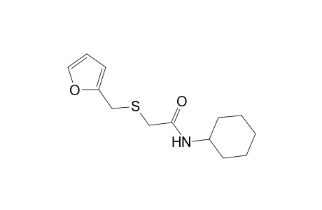 Acetamide, N-cyclohexyl-2-[(2-furanylmethyl)thio]-