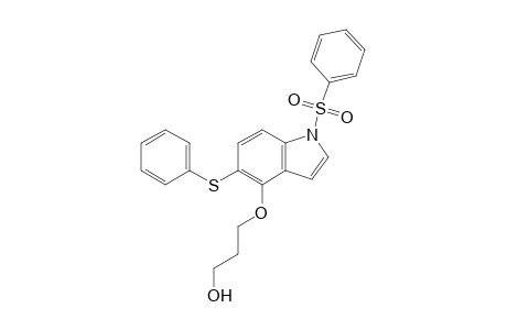 3-[1-(benzenesulfonyl)-5-phenylsulfanyl-indol-4-yl]oxypropan-1-ol