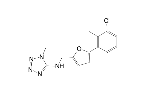 N-{[5-(3-chloro-2-methylphenyl)-2-furyl]methyl}-1-methyl-1H-tetraazol-5-amine