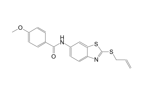 N-[2-(allylsulfanyl)-1,3-benzothiazol-6-yl]-4-methoxybenzamide