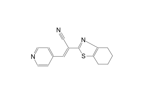 (2E)-3-(4-pyridinyl)-2-(4,5,6,7-tetrahydro-1,3-benzothiazol-2-yl)-2-propenenitrile