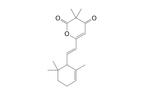3,3-DIMETHYL-6-(2-(2,6,6-TRIMETHYL-2-CYCLOHEXEN-1-YL)-ETHENYL)-2H-PYRAN-2,4(3H)-DIONE