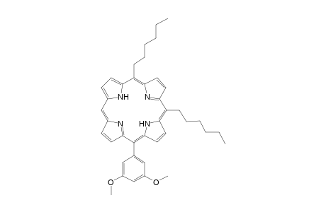 5,10-Dihexyl-15-(3,5-dimethoxyphenyl)porphyrin