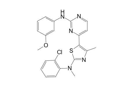 (4-{2-[(2-Chloro-phenyl)-(methyl)-amino]-4-methyl-thiazol-5-yl}-pyrimidin-2-yl)-(3-methoxy-phenyl)-amine