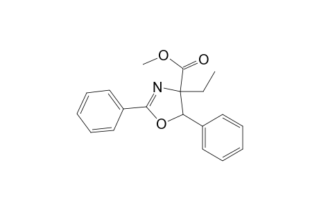 4-Ethyl-2,5-diphenyl-2-oxazoline-4-carboxylic acid methyl ester