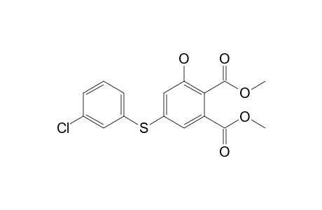 Dimethyl 3-hydroxy-5-(3-chlorophenylsulfanyl)phthalate