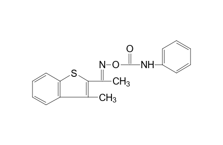 methyl 3-methylbenzo[b]thien-2-yl ketone, O-(phenylcarbamoyl)oxime